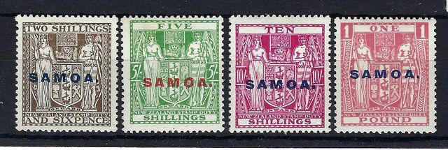 Image of Samoa SG 171/4 LMM British Commonwealth Stamp